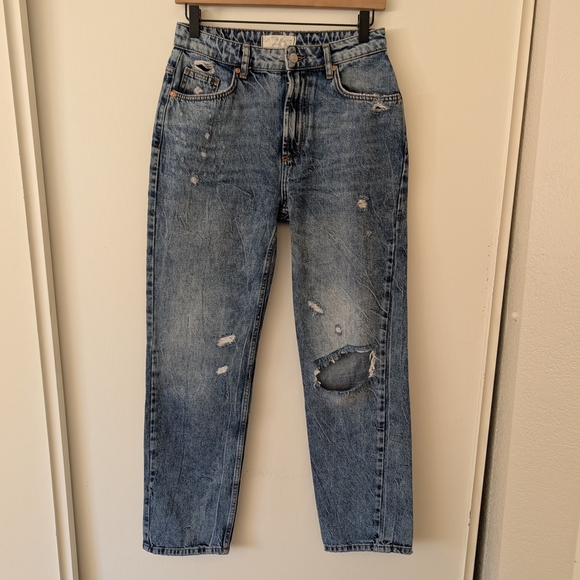 We The Free Denim - We The Free Womens 26 Dakota Straight Leg Denim Jeans 100% Cotton Classic Boho
